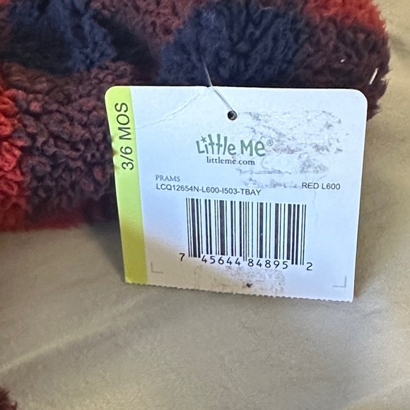 Little Me Red and Navy Baby Snowsuit/bunting bag - Picture 3 of 6